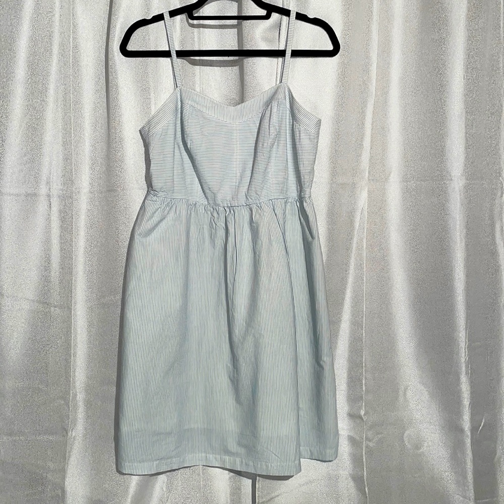 LOFT Pinstripe Dress, Size 4.